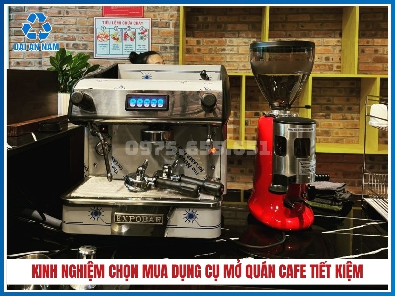 Kinh nghiệm chọn mua dụng cụ mở quán cafe tiết kiệm