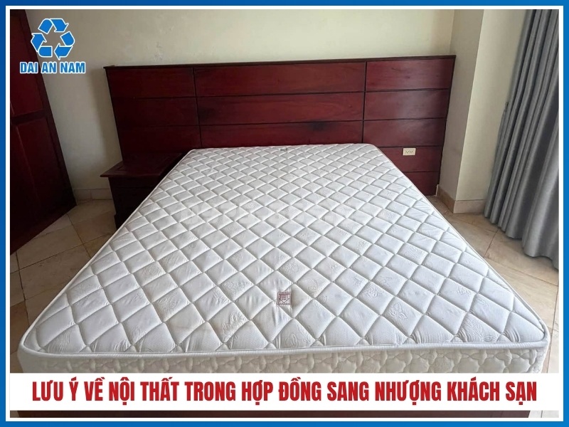 lưu ý về nội thất trong hợp đồng sang nhượng khách sạn