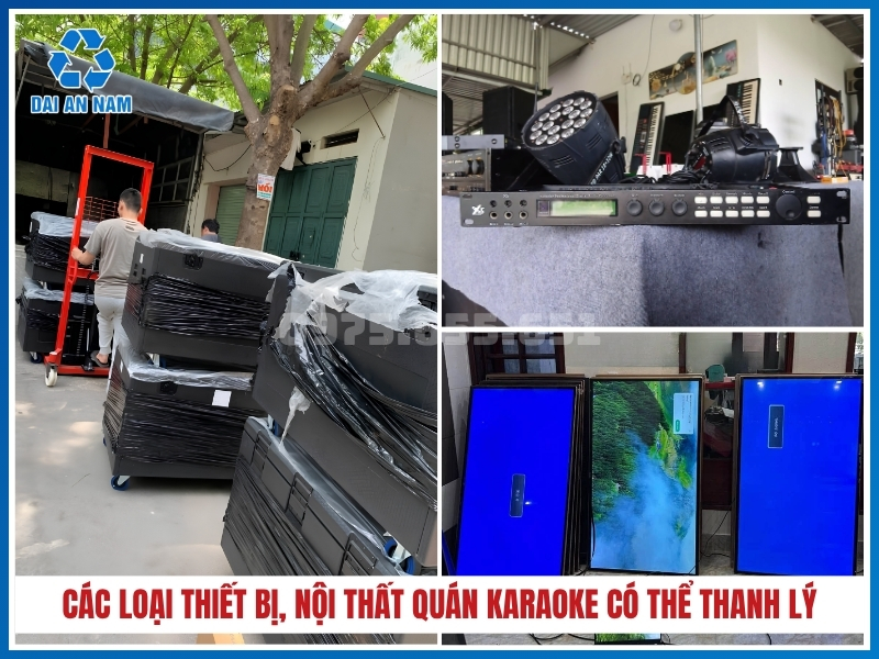 Các loại thiết bị, nội thất quán karaoke có thể thanh lý