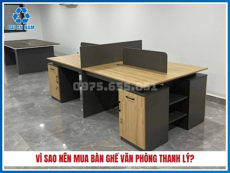 Vì sao nên mua bàn ghế văn phòng thanh lý?