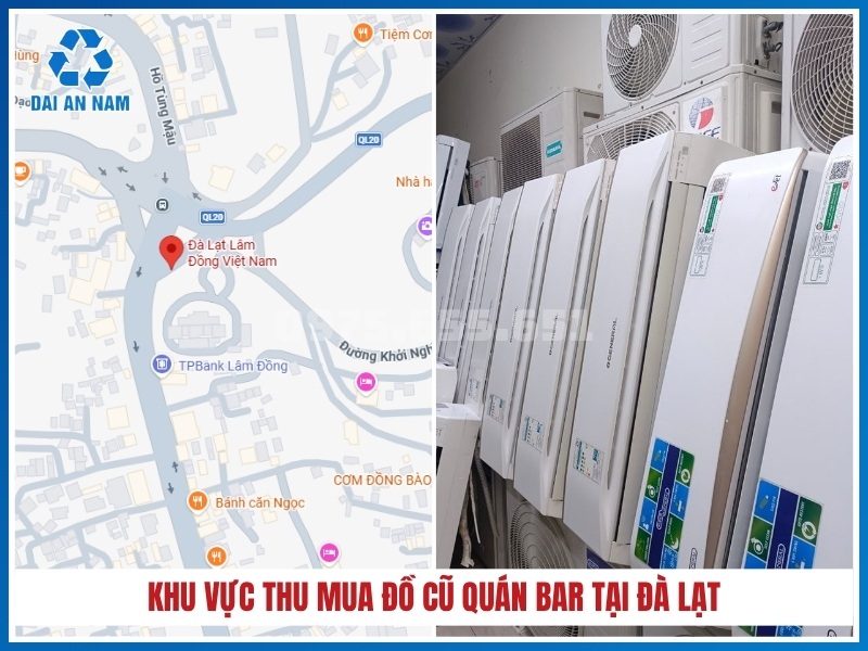Khu vực thu mua đồ cũ quán bar tại Đà Lạt