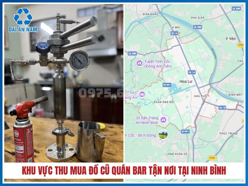 Khu vực thu mua đồ cũ quán bar tận nơi tại Ninh Bình
