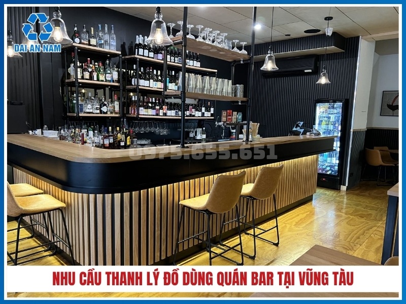 Nhu cầu thanh lý đồ dùng quán bar tại Vũng Tàu