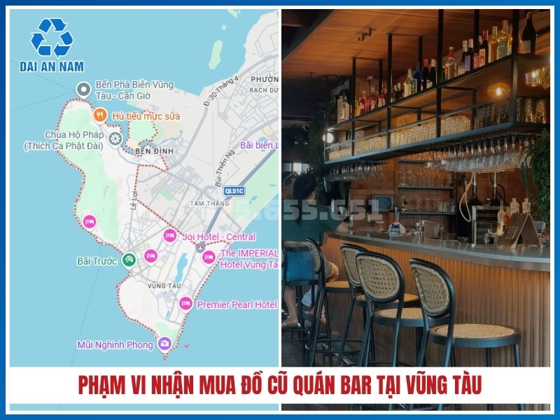 Phạm vi nhận mua đồ cũ quán bar tại Vũng Tàu