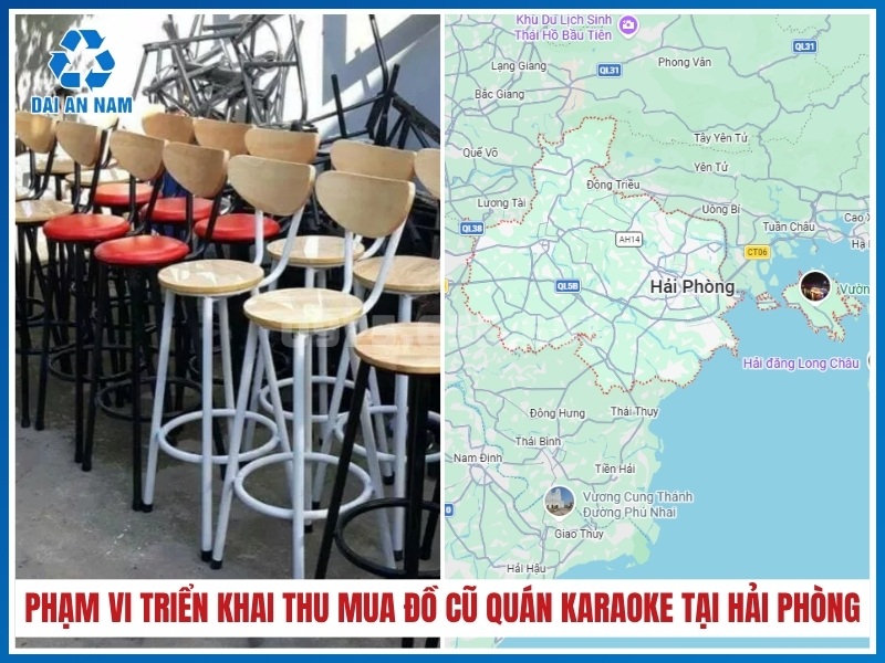 Phạm vi triển khai thu mua đồ cũ quán karaoke tại Hải Phòng