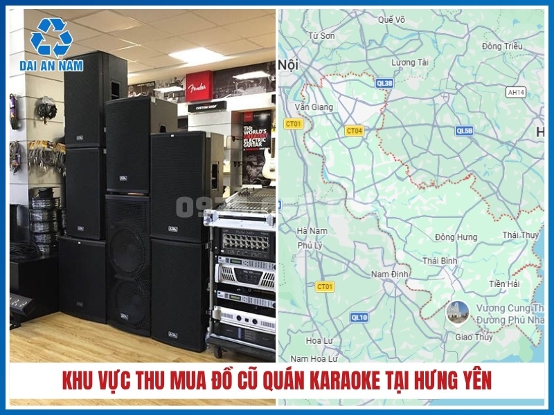 Khu vực thu mua đồ cũ quán karaoke tại Hưng Yên