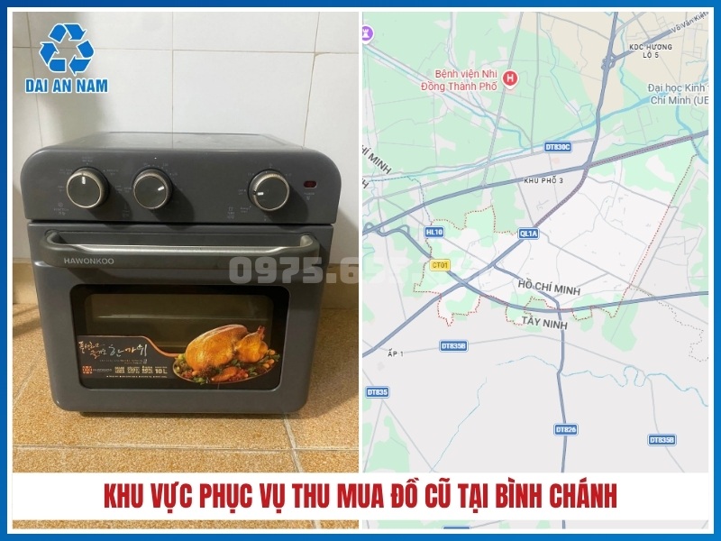 Khu vực phục vụ thu mua đồ cũ tại Bình Chánh