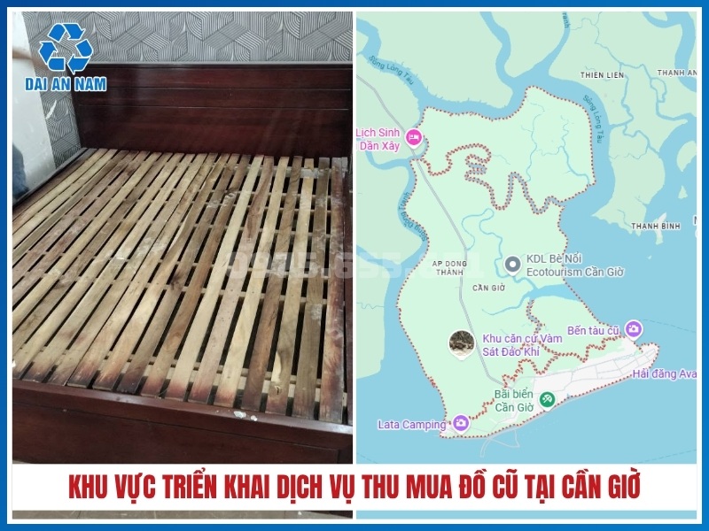 Khu vực triển khai dịch vụ thu mua đồ cũ tại Cần Giờ
