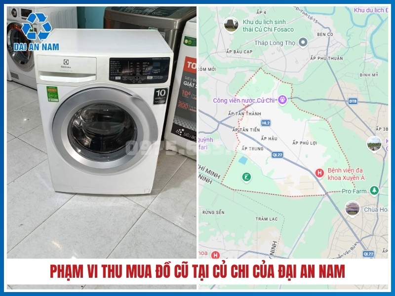 Phạm vi thu mua đồ cũ tại Củ Chi của Đại An Nam