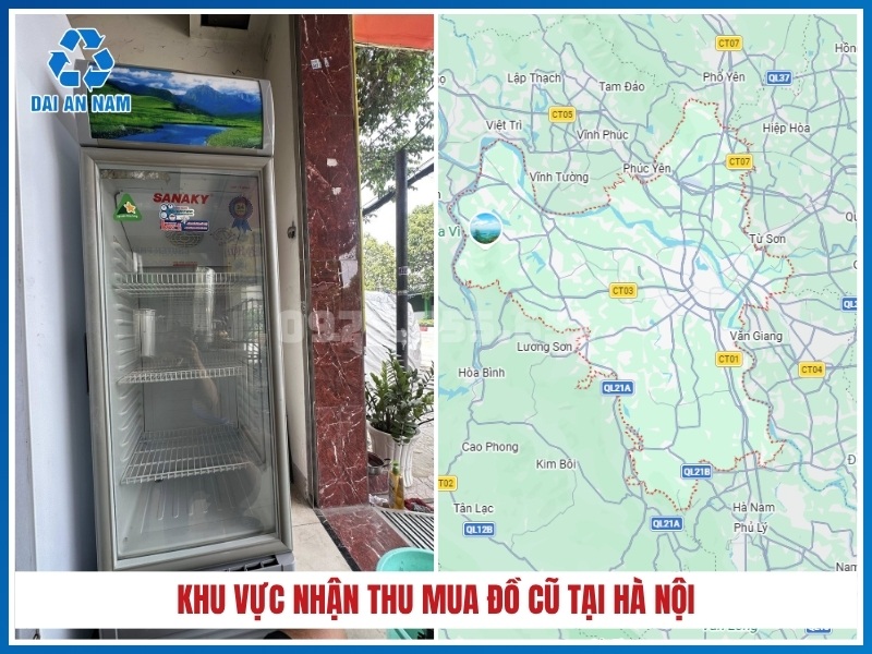 Khu vực nhận thu mua đồ cũ tại Hà Nội