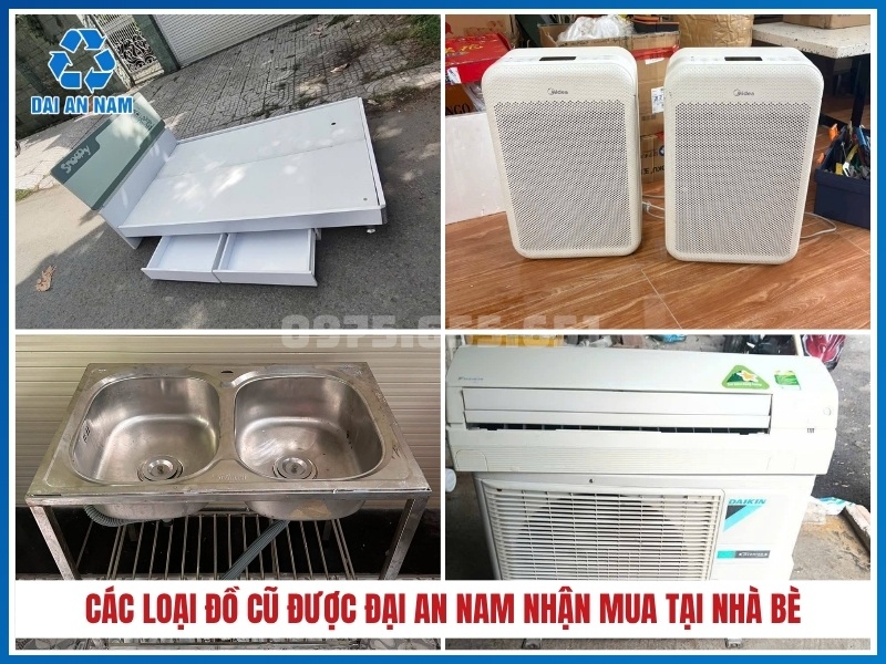 Các loại đồ cũ được Đại An Nam nhận mua tại Nhà Bè
