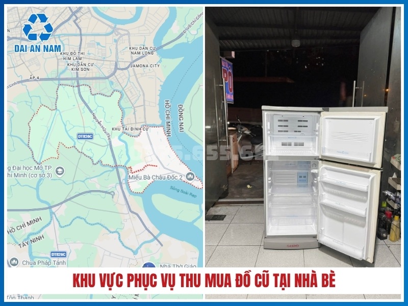Khu vực phục vụ thu mua đồ cũ tại Nhà Bè