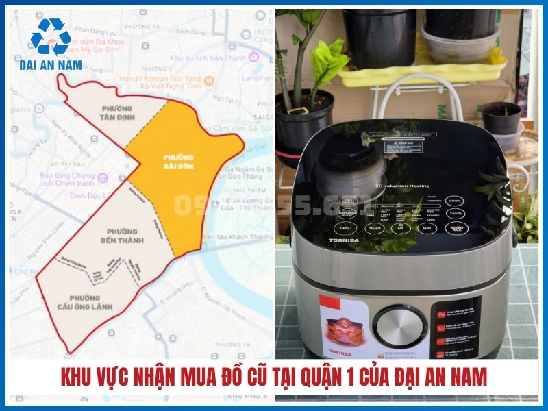 Khu vực nhận mua đồ cũ tại Quận 1 của Đại An Nam
