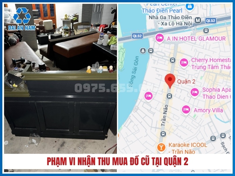 Phạm vi nhận thu mua đồ cũ tại Quận 2