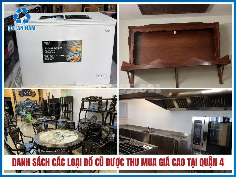 Danh sách các loại đồ cũ được thu mua giá cao tại Quận 4