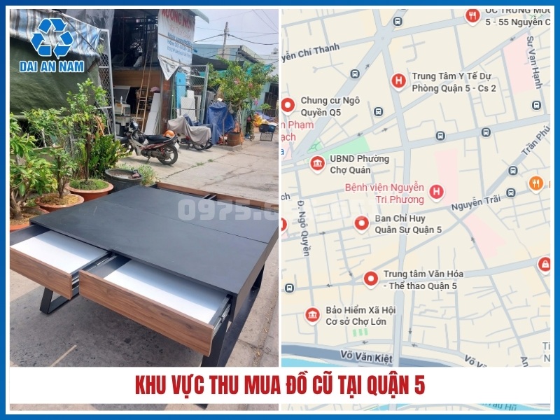 Khu vực thu mua đồ cũ tại Quận 5
