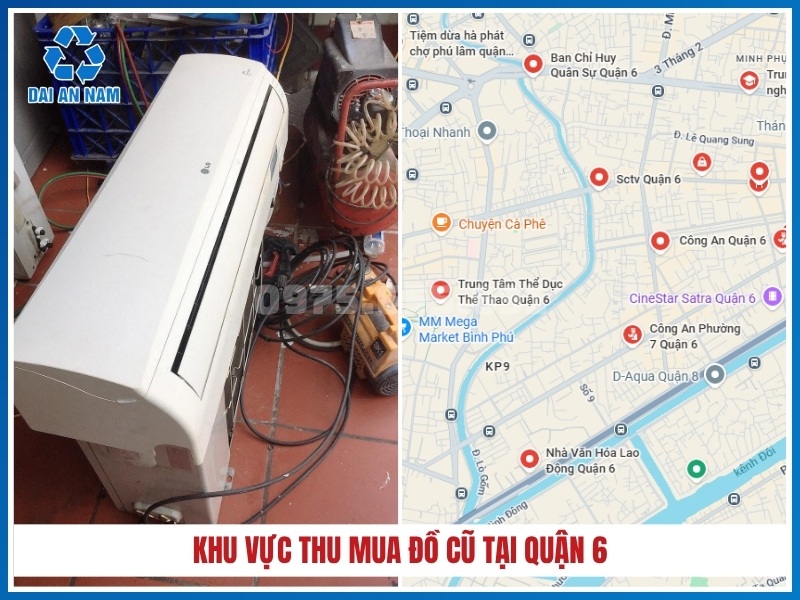 Khu vực thu mua đồ cũ tại Quận 6