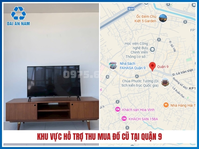 Khu vực hỗ trợ thu mua đồ cũ tại Quận 9