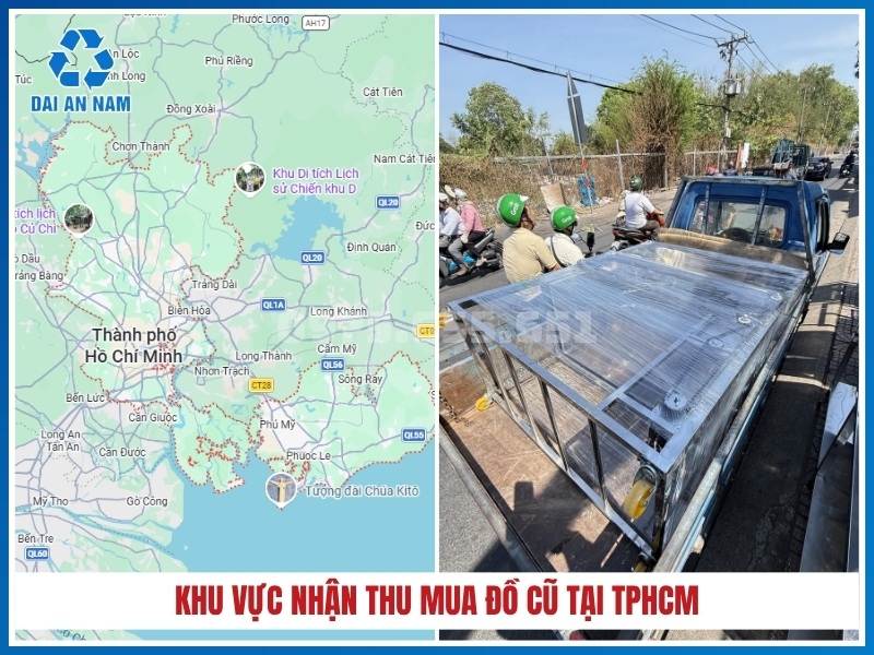 Khu vực nhận thu mua đồ cũ tại TPHCM