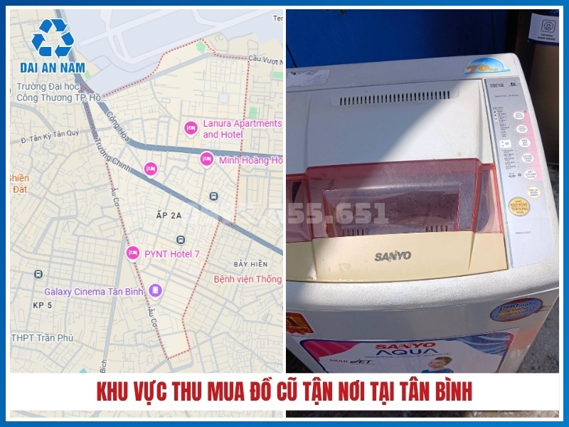 Khu vực thu mua đồ cũ tận nơi tại Tân Bình