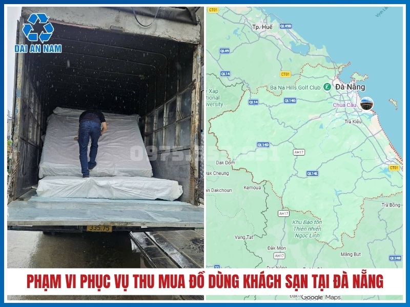 Phạm vi phục vụ thu mua đồ dùng khách sạn tại Đà Nẵng