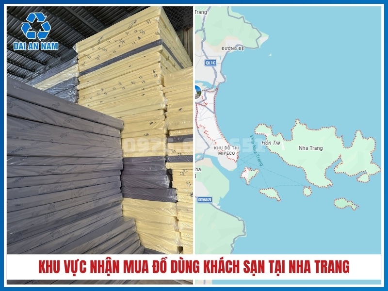 Khu vực nhận mua đồ dùng khách sạn tại Nha Trang