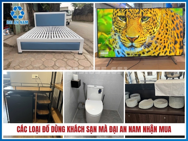Các loại đồ dùng khách sạn mà Đại An Nam nhận mua