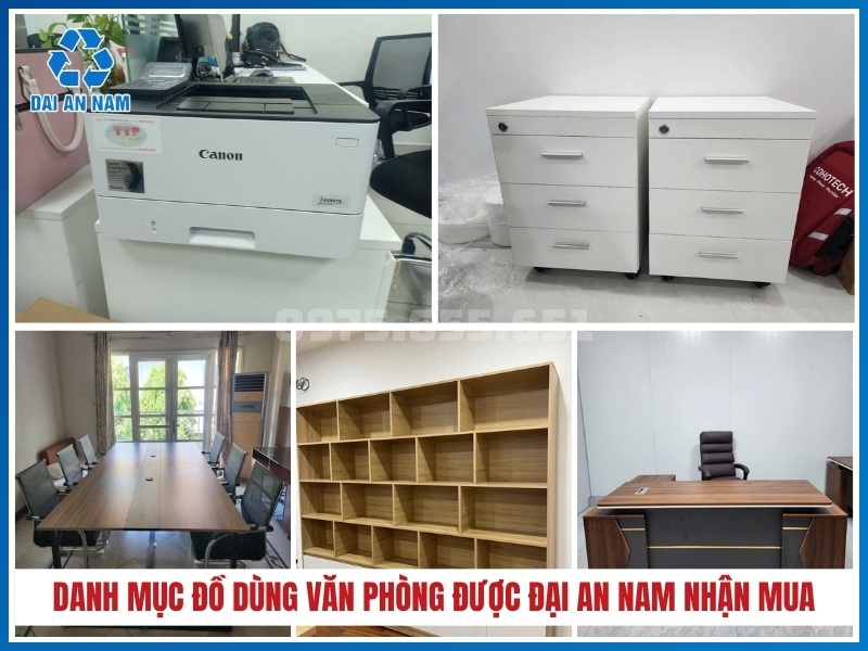 Danh mục đồ dùng văn phòng được Đại An Nam nhận mua