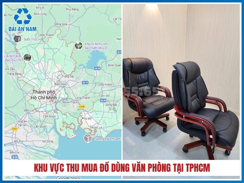 Khu vực thu mua đồ dùng văn phòng tại TPHCM