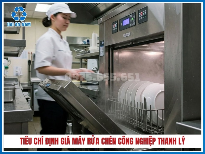 tiêu chí định giá máy rửa chén công nghiệp thanh lý