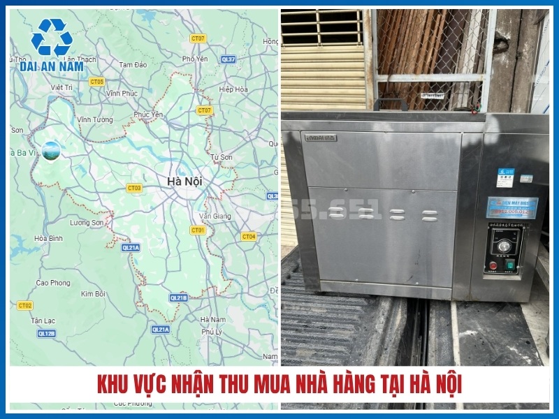 Khu vực nhận thu mua nhà hàng tại Hà Nội