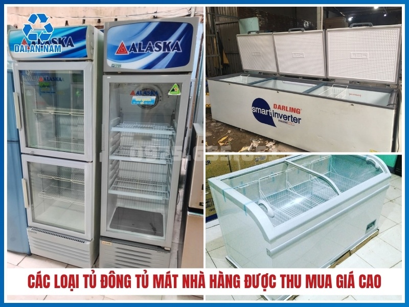 Các loại tủ đông tủ mát nhà hàng được thu mua giá cao