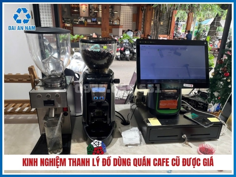 inh nghiệm thanh lý đồ dùng quán cafe cũ được giá tốt