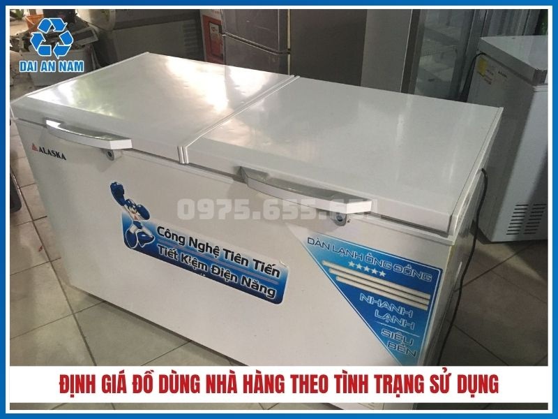 Định giá đồ dùng nhà hàng theo tình trạng sử dụng
