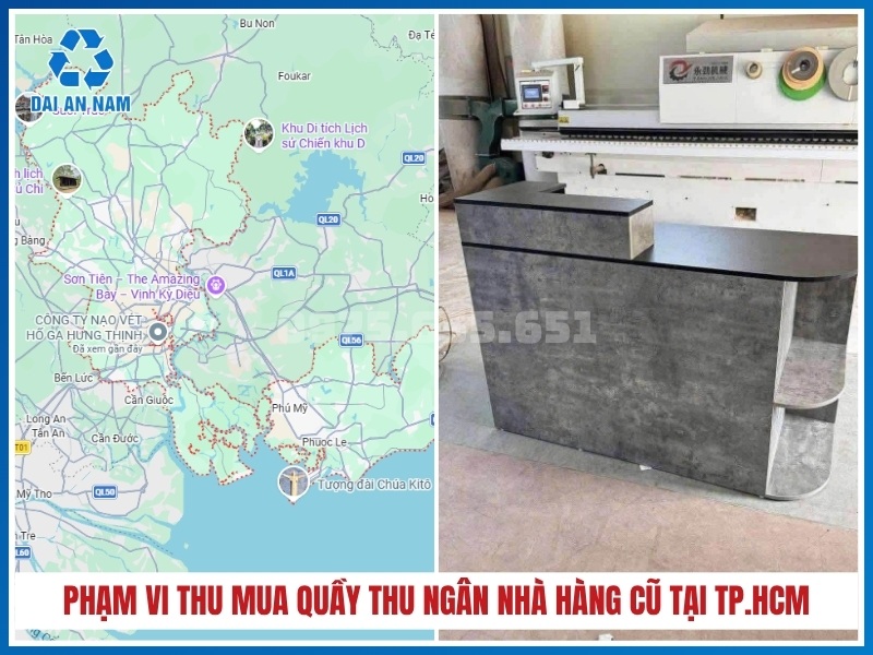 Phạm vi thu mua quầy thu ngân nhà hàng cũ tại TP.HCM